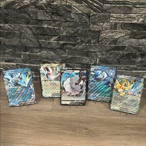 Pokemon Jumbo Card lot 5 cards‎ V and EX all M/NM